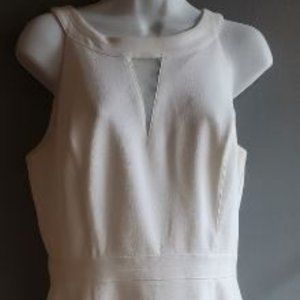 White House Black Market Off-white Dress - Size 8